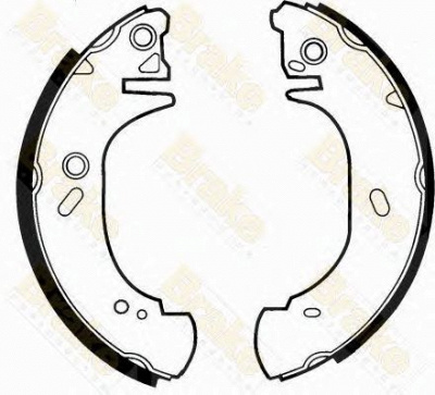 BRAKE ENGINEERING sh2493 -  Комплект тормозных колодок